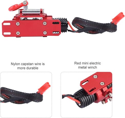 ZJchao Electric Boat Trailer Winch, 1:10 RC Electric Winch Boat Metal for SCX10 D90 D110 TF2 KM2 in Saudi Arabia