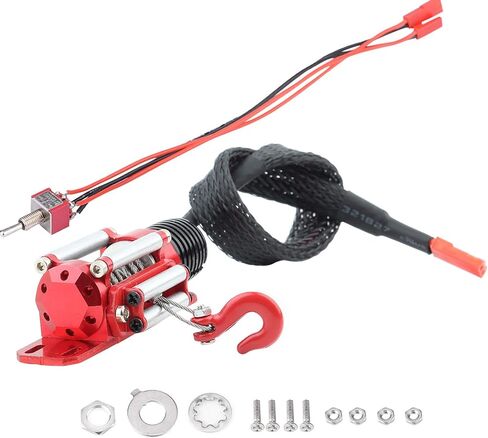 ZJchao Electric Boat Trailer Winch, 1:10 RC Electric Winch Boat Metal for SCX10 D90 D110 TF2 KM2 in Saudi Arabia