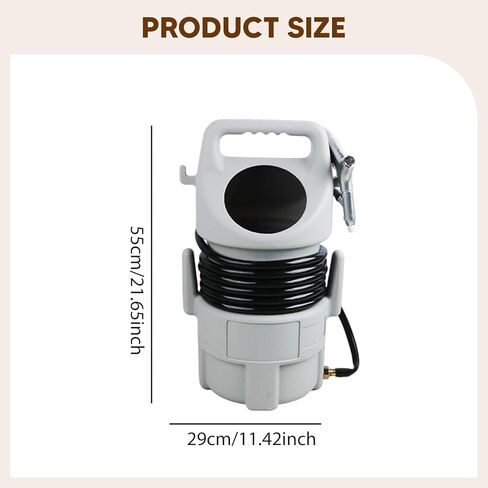 Gralara Portable Sand Blasting Kit Multifunctional, High Performance, 4.5M Hose, Blasting Tank, Sandblasting Kit, Gray in Kuwait
