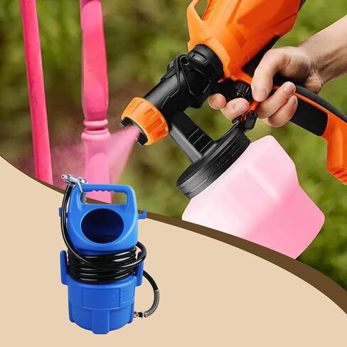 Generic مجموعة سفع الرمل المحمولة 4.5 متر خرطوم رملي عالي الأداء متعدد الوظائف، أزرق in Kuwait