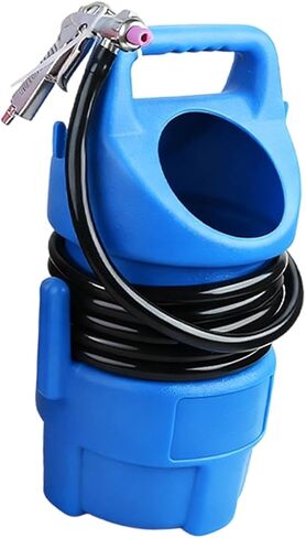 Generic مجموعة سفع الرمل المحمولة 4.5 متر خرطوم رملي عالي الأداء متعدد الوظائف، أزرق in Kuwait