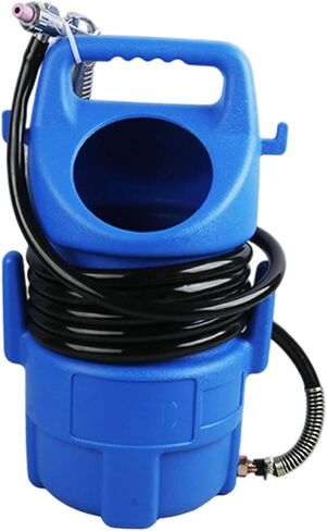 Portable Sand Blasting Kit, Multifunctional with 4 Nozzles, 4.5M Hose, Blasting Kit, Blue in Kuwait