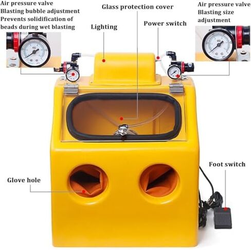 Sandblasting Booths are Used for High-Efficiency Parts Processing, Featuring Stable Air Pressure and Lighting, and are Suitable for Jewelry. in Saudi Arabia