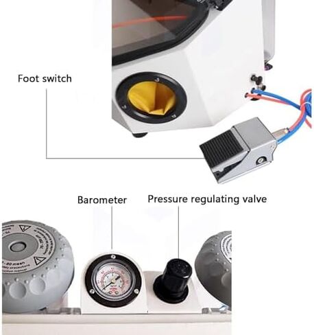 Benchtop Sandblasting Cabinet Kit, Portable Pneumatic Sandblasting Machine, LED Light and Foot Switch, for Removing Rust and Dirt. in Saudi Arabia
