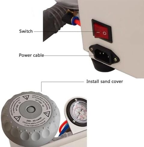 Benchtop Sandblasting Cabinet Kit, Portable Pneumatic Sandblasting Machine, LED Light and Foot Switch, for Removing Rust and Dirt. in Saudi Arabia