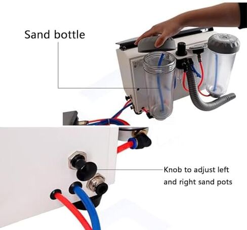 Benchtop Sandblasting Cabinet Kit, Portable Pneumatic Sandblasting Machine, LED Light and Foot Switch, for Removing Rust and Dirt. in Saudi Arabia