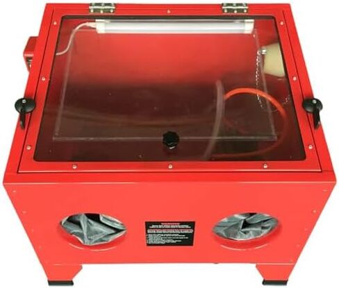 Pneumatic Sandblasting Booth, LED Lightbox Type, with Spray Gun, Used for Spraying, Polishing and Removing Rust Spots. in Saudi Arabia