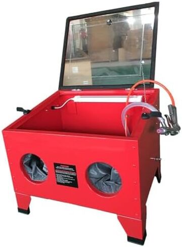 Pneumatic Sandblasting Booth, LED Lightbox Type, with Spray Gun, Used for Spraying, Polishing and Removing Rust Spots. in Saudi Arabia