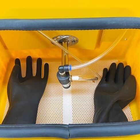 Portable Sandblasting Booth with Foot Pedal Control, Used for Sandblasting/Metal Rust Removal/Debris Cleaning/fine Machining. in Saudi Arabia