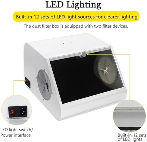 صندوق السفع الرملي، مجمع غبار الأسنان، مجمع الغبار لآلة السفع الرملي، مناسب لامتصاص غبار السفع الرملي. in Kuwait