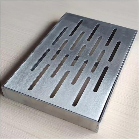 304 Stainless Steel Drainage Trench Cover, Floor Drain Strainer, Channel Drain Grate for Walkways/Garage/Parking/Porch, Removable Sewer Grate with Frame(30 * 50 * 3cm) in Saudi Arabia
