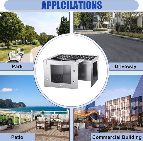 430 Stainless Steel Channel Drain 90 Degree Outdoor Durable Trench Drain for Driveway, Garage, Park, Patio in Kuwait