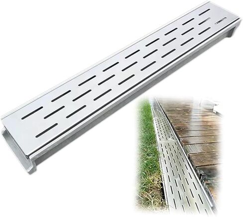 Drainage Systems, Slotted Gutters for Patio Driveways, with Metal Grating Width, for Concrete Floors in Gardens in Saudi Arabia