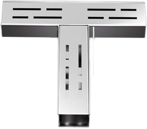 Kitchen Stainless Steel Channel Drain Kit, Length 39.4in Terrace Metal Grate Drainage Trench, U-Shaped Small Floor Drainage System for Courtyard((9.4X4.5) X1.4X1.2IN) (Si in Saudi Arabia