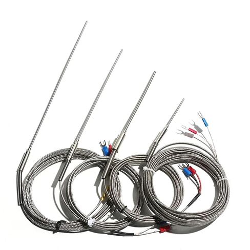 1 متر K-نوع الحرارية المدرعة WRNK-191 مسبار 2-محطات استشعار درجة الحرارة 100-1000 مللي متر 1 قطعة (مسبار 2x100 مللي متر) in Kuwait