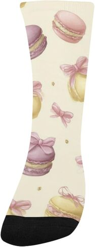 Sweet Macaron Art Cake Hiking Socks - Toddler Boys & Girls Warm Thick Thermal Winter Crew Socks for School, Daily Wear & Outdoor Activities in Kuwait