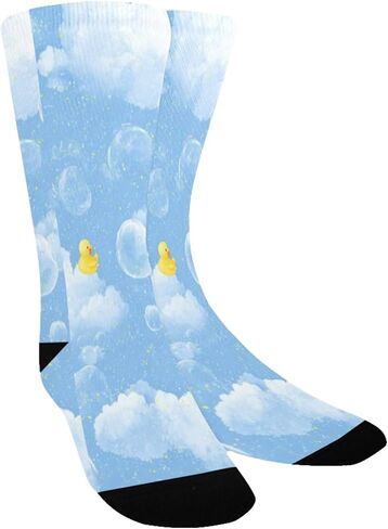 Whimsical Cloud Art Hiking Socks - Toddler Boys & Girls Warm Thick Thermal Winter Crew Socks for School, Daily Wear & Outdoor Activities in Saudi Arabia