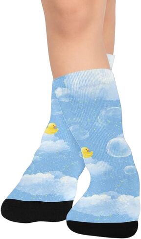 Whimsical Cloud Art Hiking Socks - Toddler Boys & Girls Warm Thick Thermal Winter Crew Socks for School, Daily Wear & Outdoor Activities in Saudi Arabia