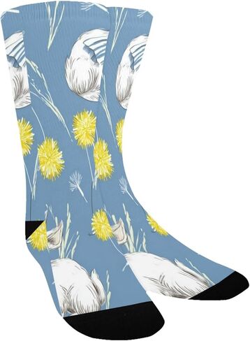 Yellow Stripe Bunny Hiking Socks - Toddler Boys & Girls Warm Thick Thermal Winter Crew Socks for School, Daily Wear & Outdoor Activities in Saudi Arabia