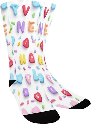 جوارب فالنتاين كاندي ديزاين للمشي لمسافات طويلة - جوارب شتوية حرارية سميكة دافئة للأطفال الصغار للأولاد والبنات للمدرسة، والارتداء اليومي والأنشطة الخارجية in Kuwait