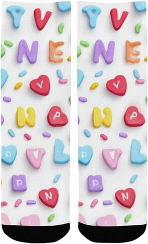جوارب فالنتاين كاندي ديزاين للمشي لمسافات طويلة - جوارب شتوية حرارية سميكة دافئة للأطفال الصغار للأولاد والبنات للمدرسة، والارتداء اليومي والأنشطة الخارجية in Kuwait
