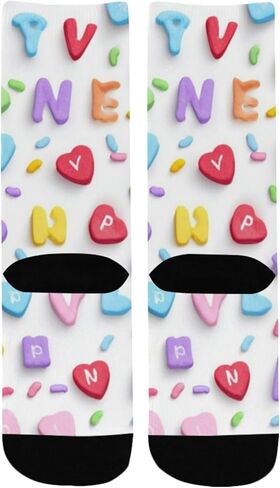 جوارب فالنتاين كاندي ديزاين للمشي لمسافات طويلة - جوارب شتوية حرارية سميكة دافئة للأطفال الصغار للأولاد والبنات للمدرسة، والارتداء اليومي والأنشطة الخارجية in Kuwait