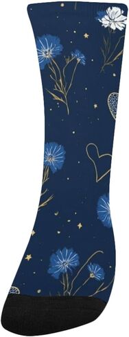 Indigo Love Motif Hiking Socks - Toddler Boys & Girls Warm Thick Thermal Winter Crew Socks for School, Daily Wear & Outdoor Activities in Saudi Arabia