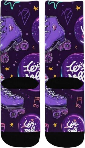 Skate Bubble Pattern Hiking Socks - Toddler Boys & Girls Warm Thick Thermal Winter Crew Socks for School, Daily Wear & Outdoor Activities in Saudi Arabia