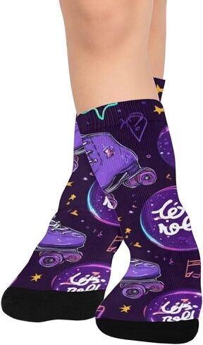 Skate Bubble Pattern Hiking Socks - Toddler Boys & Girls Warm Thick Thermal Winter Crew Socks for School, Daily Wear & Outdoor Activities in Saudi Arabia