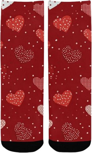 جوارب Red Love Beige للتنزه سيرًا على الأقدام - جوارب شتوية حرارية سميكة دافئة للأولاد والبنات الصغار للمدرسة، والارتداء اليومي والأنشطة الخارجية in Kuwait