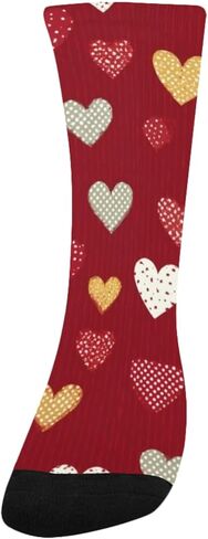 Yellow Heart Art Hiking Socks - Toddler Boys & Girls Warm Thick Thermal Winter Crew Socks for School, Daily Wear & Outdoor Activities in Saudi Arabia