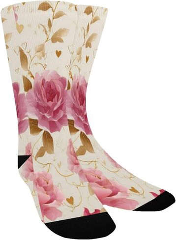 جوارب المشي لمسافات طويلة باللون الوردي والوردي - جوارب للمشي لمسافات طويلة للأولاد والبنات الصغار دافئة وسميكة للشتاء الحراري للمدرسة، والارتداء اليومي والأنشطة الخارجية in Kuwait