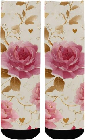 جوارب المشي لمسافات طويلة باللون الوردي والوردي - جوارب للمشي لمسافات طويلة للأولاد والبنات الصغار دافئة وسميكة للشتاء الحراري للمدرسة، والارتداء اليومي والأنشطة الخارجية in Kuwait