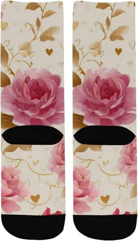 جوارب المشي لمسافات طويلة باللون الوردي والوردي - جوارب للمشي لمسافات طويلة للأولاد والبنات الصغار دافئة وسميكة للشتاء الحراري للمدرسة، والارتداء اليومي والأنشطة الخارجية in Kuwait