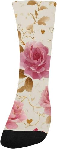 جوارب المشي لمسافات طويلة باللون الوردي والوردي - جوارب للمشي لمسافات طويلة للأولاد والبنات الصغار دافئة وسميكة للشتاء الحراري للمدرسة، والارتداء اليومي والأنشطة الخارجية in Kuwait