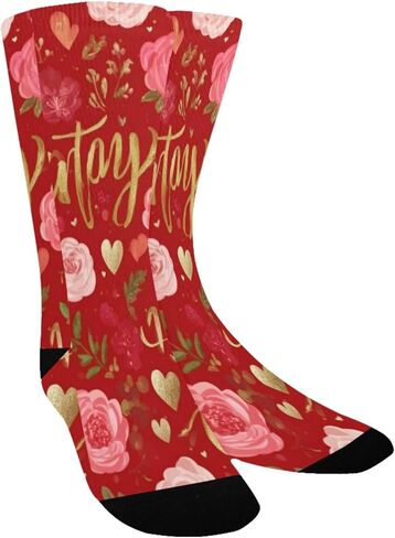 Yellow Heart Love Art Hiking Socks - Toddler Boys & Girls Warm Thick Thermal Winter Crew Socks for School, Daily Wear & Outdoor Activities in Saudi Arabia
