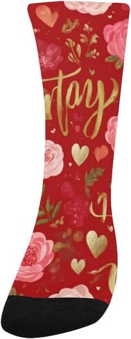 Yellow Heart Love Art Hiking Socks - Toddler Boys & Girls Warm Thick Thermal Winter Crew Socks for School, Daily Wear & Outdoor Activities in Saudi Arabia