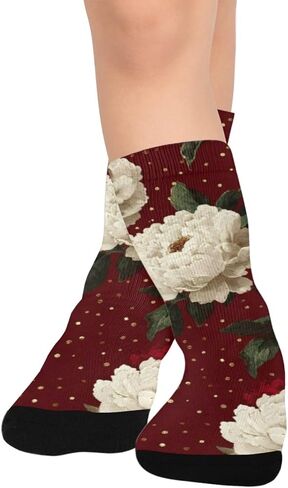 جوارب الفاوانيا البيضاء والذهبية للمشي لمسافات طويلة - جوارب شتوية حرارية سميكة دافئة للأطفال الصغار للأولاد والبنات للمدرسة، والارتداء اليومي والأنشطة الخارجية in Kuwait