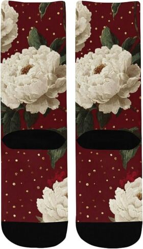 جوارب الفاوانيا البيضاء والذهبية للمشي لمسافات طويلة - جوارب شتوية حرارية سميكة دافئة للأطفال الصغار للأولاد والبنات للمدرسة، والارتداء اليومي والأنشطة الخارجية in Kuwait