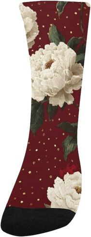 جوارب الفاوانيا البيضاء والذهبية للمشي لمسافات طويلة - جوارب شتوية حرارية سميكة دافئة للأطفال الصغار للأولاد والبنات للمدرسة، والارتداء اليومي والأنشطة الخارجية in Kuwait