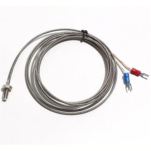 M6 * 1.25 K/E/J نوع مسمار لولبي الحرارية المقاومة الحرارية 1-5 متر 0-800 درجة مئوية استشعار درجة الحرارة 1 قطعة (5 متر TPYE J M6x1.25) in Kuwait