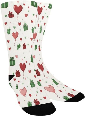 Watercolor Heart Design Hiking Socks - Toddler Boys & Girls Warm Thick Thermal Winter Crew Socks for School, Daily Wear & Outdoor Activities in Saudi Arabia