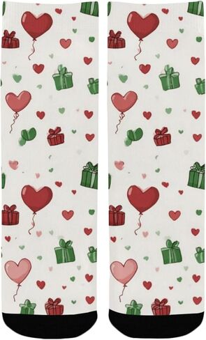 Watercolor Heart Design Hiking Socks - Toddler Boys & Girls Warm Thick Thermal Winter Crew Socks for School, Daily Wear & Outdoor Activities in Saudi Arabia