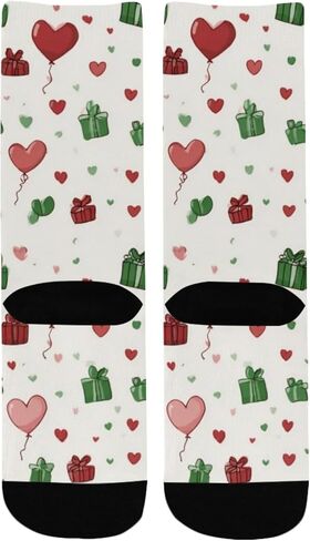 Watercolor Heart Design Hiking Socks - Toddler Boys & Girls Warm Thick Thermal Winter Crew Socks for School, Daily Wear & Outdoor Activities in Saudi Arabia