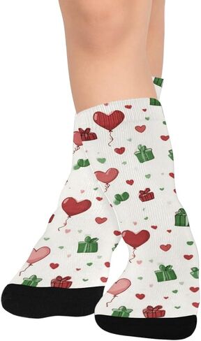 Watercolor Heart Design Hiking Socks - Toddler Boys & Girls Warm Thick Thermal Winter Crew Socks for School, Daily Wear & Outdoor Activities in Saudi Arabia