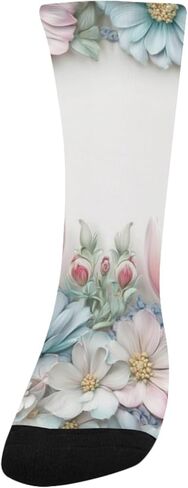 جوارب للتنزه سيرًا على الأقدام بتصميم زهور - جوارب شتوية حرارية سميكة دافئة للأطفال الصغار للأولاد والبنات للمدرسة، والارتداء اليومي والأنشطة الخارجية in Kuwait