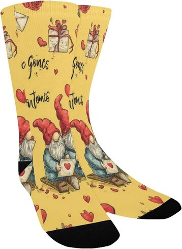 Rose Gnome Valentine Hiking Socks - Toddler Boys & Girls Warm Thick Thermal Winter Crew Socks for School, Daily Wear & Outdoor Activities in Saudi Arabia