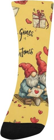 Rose Gnome Valentine Hiking Socks - Toddler Boys & Girls Warm Thick Thermal Winter Crew Socks for School, Daily Wear & Outdoor Activities in Saudi Arabia