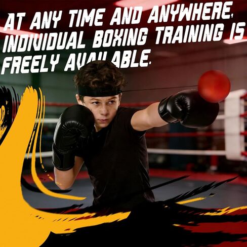 مجموعة معدات الملاكمة المكونة من 7 قطع تتضمن غطاء رأس للملاكمة وقفازات ملاكمة ووسادات يد داعمة وواقيات للفم ممتصة للصدمات وكرة عاكسة. يمكن لشخص واحد أيضًا استخدامه لتدريب الملاكمة الخاص به in Kuwait