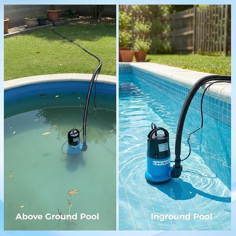 Sump Pump 3/4 HP 3450 GPH Submersible Water Pump Thermoplastic Portable Utility Pump High Flow Water Removal for Swimming Pool Garden Pond Basement Window Wells in Saudi Arabia